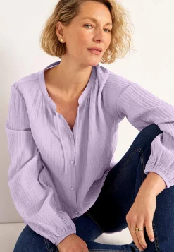 Cellbes of Sweden Vävd tunika med struktur Ljuslila Hot