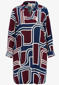 Wasabiconcept Vävd viskosklänning med fickor