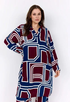 Wasabiconcept Vävd viskosklänning med fickor