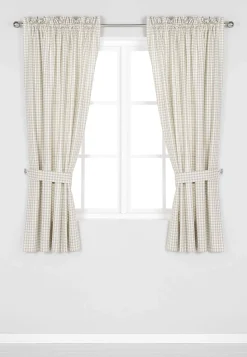 Cellbes of Sweden Vävda, rutiga gardinlängder 2-pack Discount