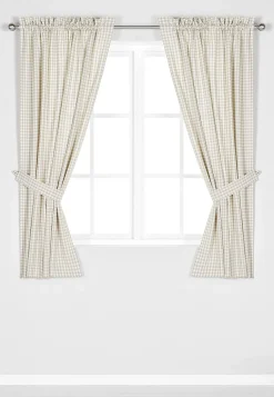 Cellbes of Sweden Vävda, rutiga gardinlängder 2-pack Discount